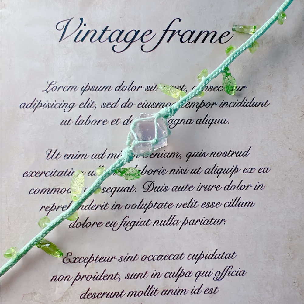 HANDMADE Macrame Crystal Bracelet